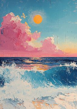 Zee Zon Strand Horizon Lucht van Niklas Maximilian