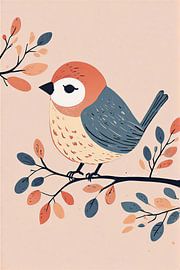 Speels steampunk-kattenportret met bloemenkrans en caleidoscoopbril van VICTOR S