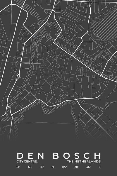 City map Den Bosch by Walljar