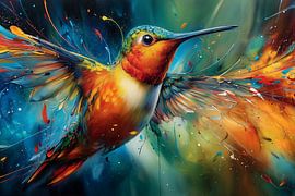 Kolibri im Farbrausch