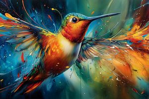 Kolibri im Farbrausch