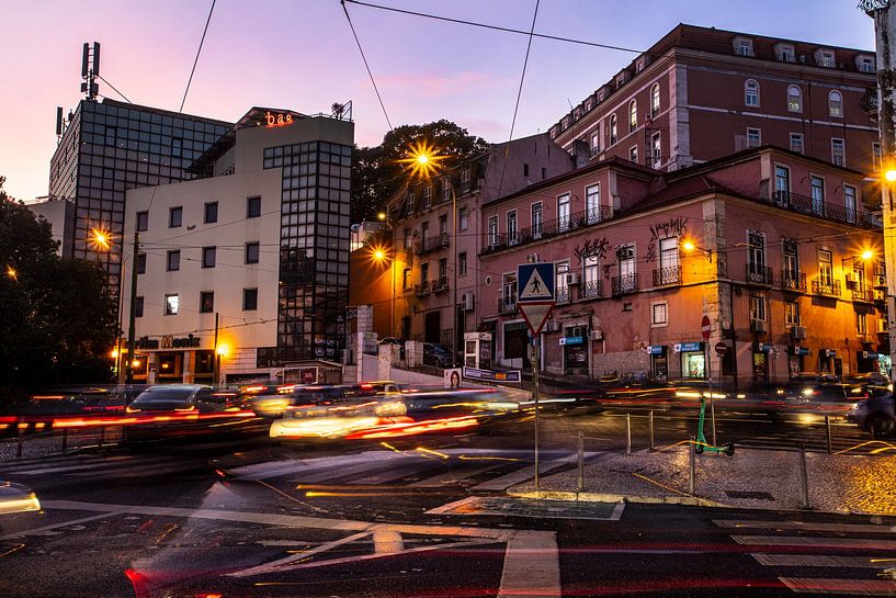 Lisbon, Portugal in the evening by Winne Köhn