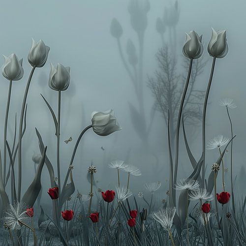 Spring Fresh Dance in the mist