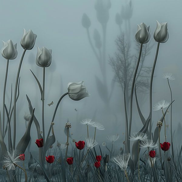 Spring Fresh Dance in the mist by Karina Brouwer