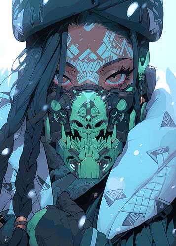 Cyberpunk Snow Girl