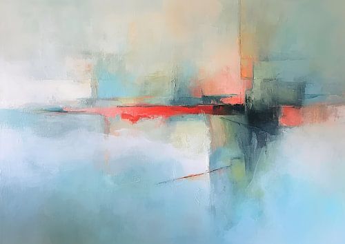 Orangefarbene Streifen | Abstrakte Dynamik