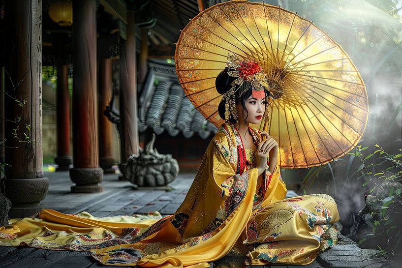pittoresque femme japonaise Asie par Egon Zitter