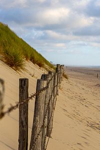 Stacheldraht zu den Dünen