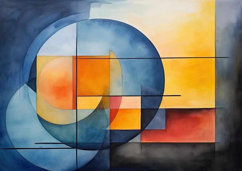 Basic Abstract 127921 van Abstract Schilderij