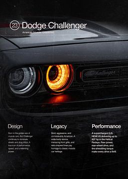 Dodge Challenger tijdschrift cover van Ali Firdaus