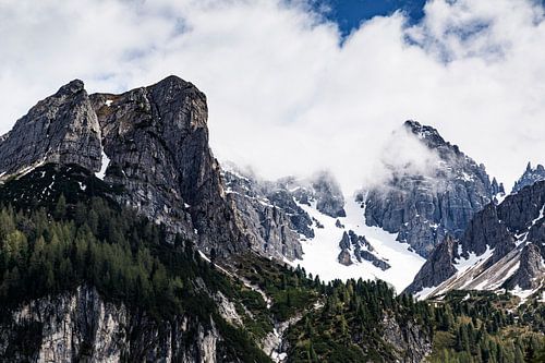 Austrian Dolomites in the clouds. Axamer Lizum 2018