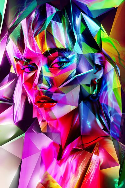 Endurer par Pat Bloom - Moderne geometrische abstractie, surrealisme en deconstructivisme kunst