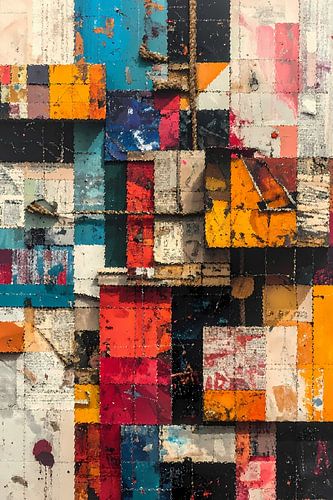Geometric abtract coloured blocks - 3 of 5
