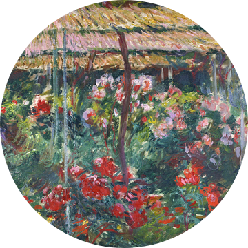 Pioenroos tuin, Claude Monet