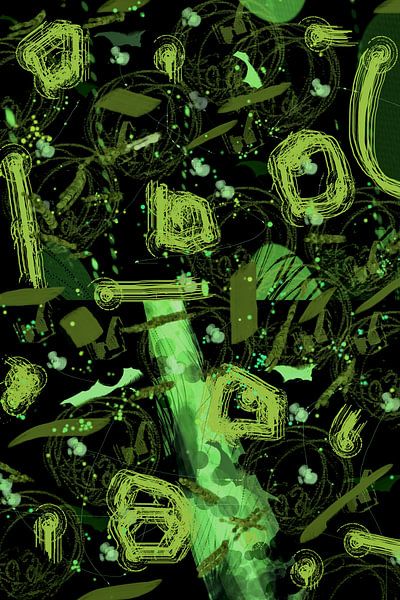 Spring - Abstract in green by Christine Nöhmeier