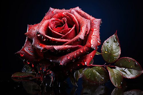 rose colorée