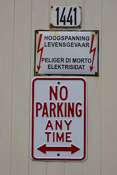 no parking hoogspanning
