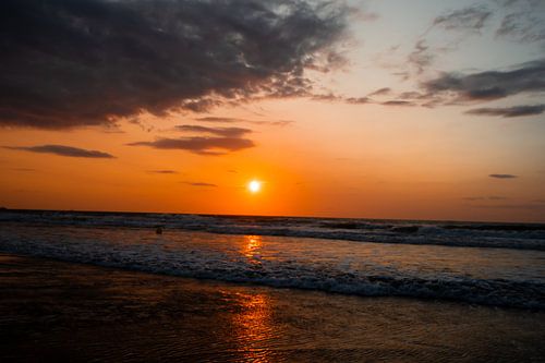 Zonsondergang op de Noordzee