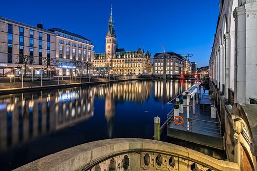 Coucher de soleil à Hambourg