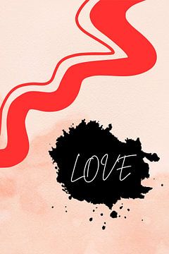 Abstract Love Paint Painting by ComfortQ
