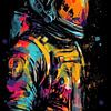 Kleurrijke astronaut van Bert Nijholt