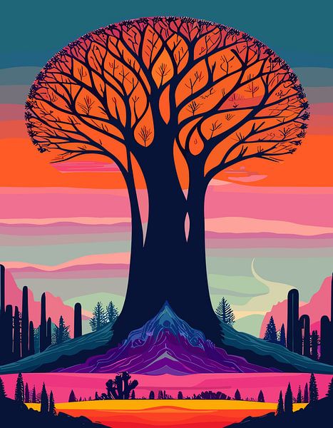Natur von Big Tree Landscape von Art Kingdom