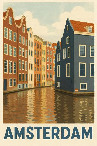 Amsterdam - colourful canal architecture and urban charm