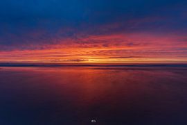 Sunset at Katwijk aan Zee beach by Chandu Srirangam