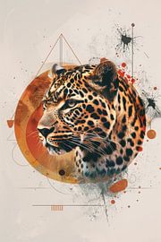 Geometrischer Leopard von Poster Art Shop