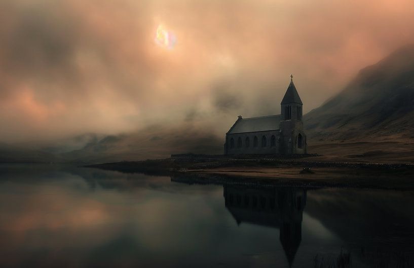 Nebelstimmung am Seeufer von fernlichtsicht