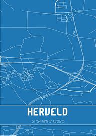 Blueprint | Map | Herveld (Gelderland) by Prints of Place