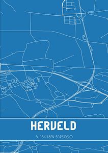 Blauwdruk | Landkaart | Herveld (Gelderland) van Rezona