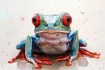 Grüner Frosch von PixelPrestige