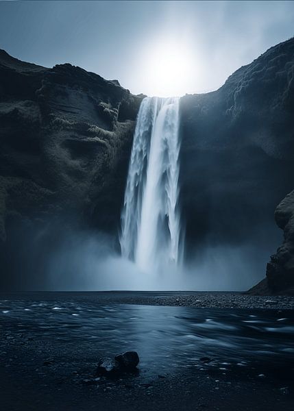 Wasserfall Skandinavien von Stephanie Lenk - Feldmeth