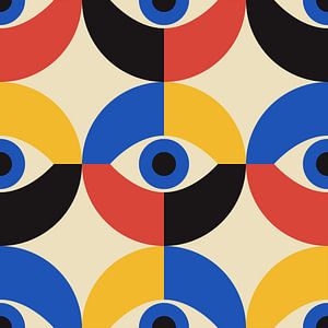 Organische und geometrische Formen, Retro-Stil