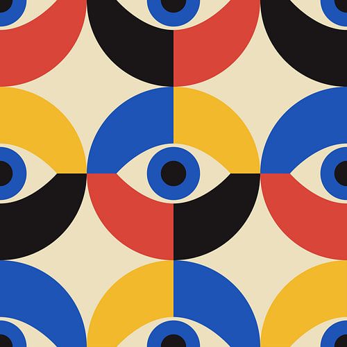 Organische und geometrische Formen, Retro-Stil