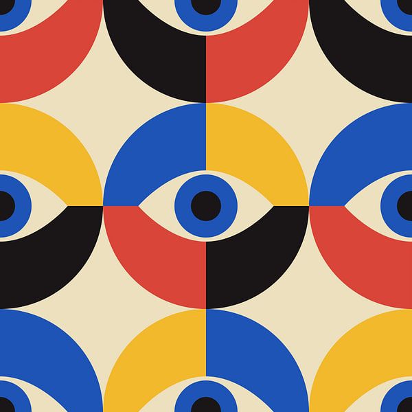 Organic and geometric shapes, retro style by Studio Allee