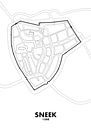 Stadskaart Sneek 1588 van STADSKAART thumbnail