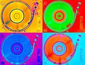 Plattenspieler Vinyl - Pop Art von Frank Kremer Miniaturansicht