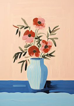 Vase Matisse inspired Stillleben von Niklas Maximilian