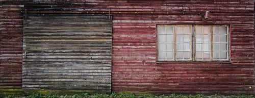 Eine schöne Holzfassade eines Hauses