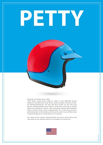 Richard Petty Helm van Theodor Decker