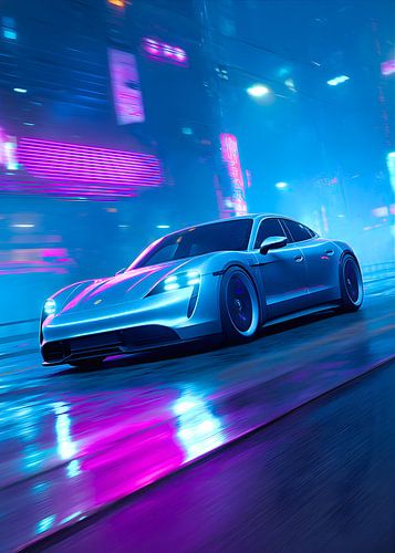 Neon Electric: Midnight Taycan