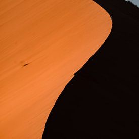 Zandduin in Namibie van Theo van Woerden