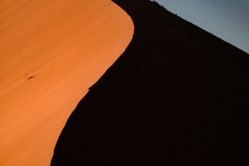 Zandduin in Namibie van Theo van Woerden