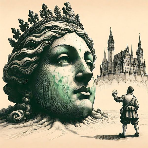 De bourgeois roept de koningin van Hey Art!