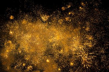 Feuerwerk, Jahreswechsel von Gert Hilbink