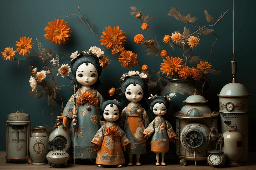 Nature morte asiatique par Ton Kuijpers