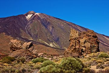 Rock formation in front of Teide by Anja B. Schäfer
