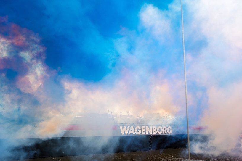 Maxima fireworks smoke by Jan Georg Meijer